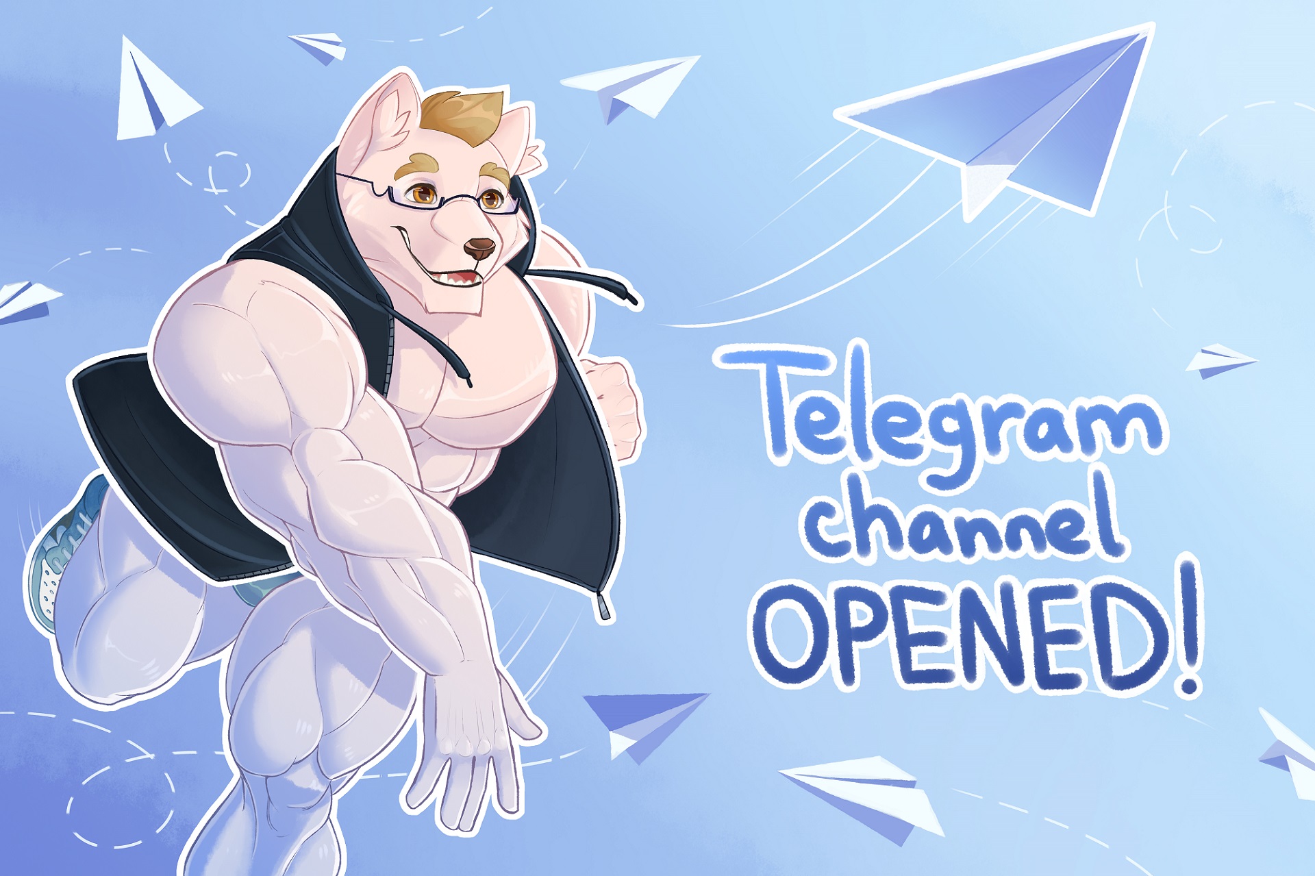 Telegram channel opened! - Run, Kitty! by Strong & Furry