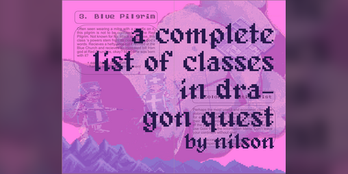 Cover image for a complete list of classes in dragon quest