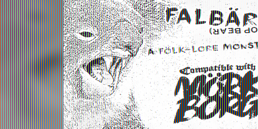 Cover image for Falbärr - a Folklore Monster for MÖRK BORG
