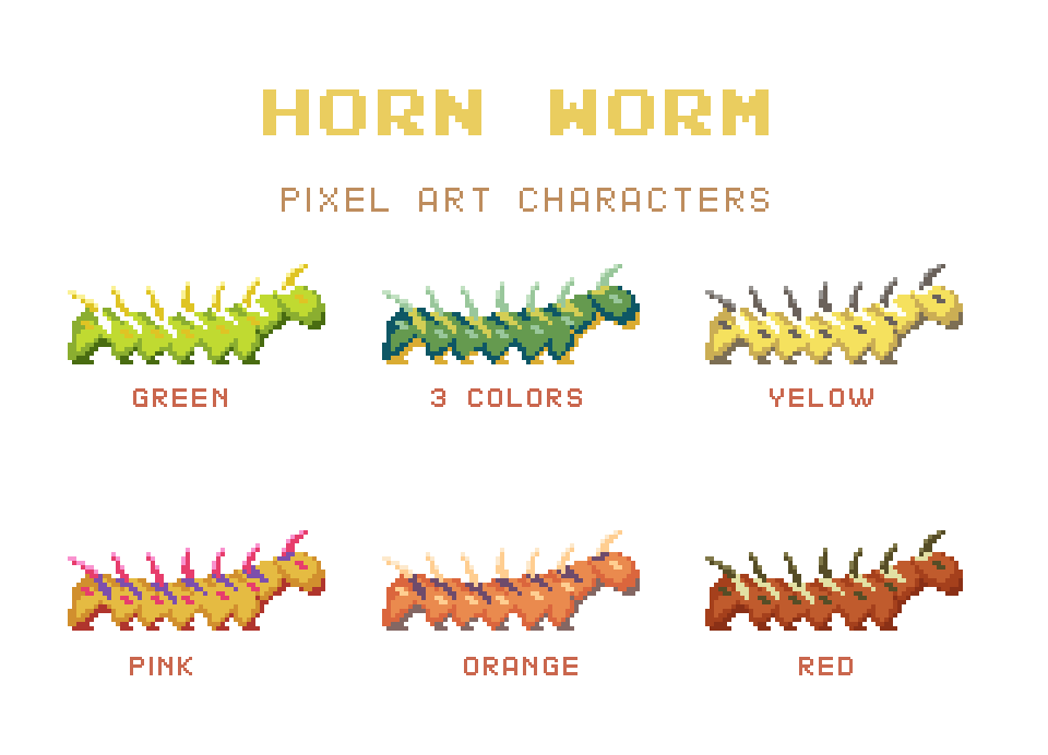 Comments - Horn Worm - Pixel Art Character by sanctumpixel