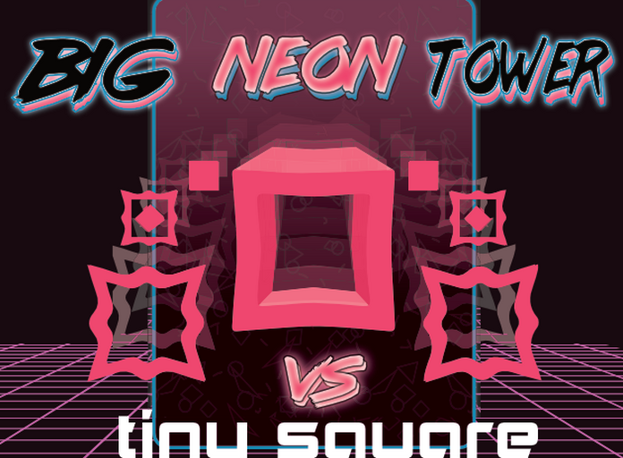 Big NEON Tower VS Tiny Square 🔥 Jogue online