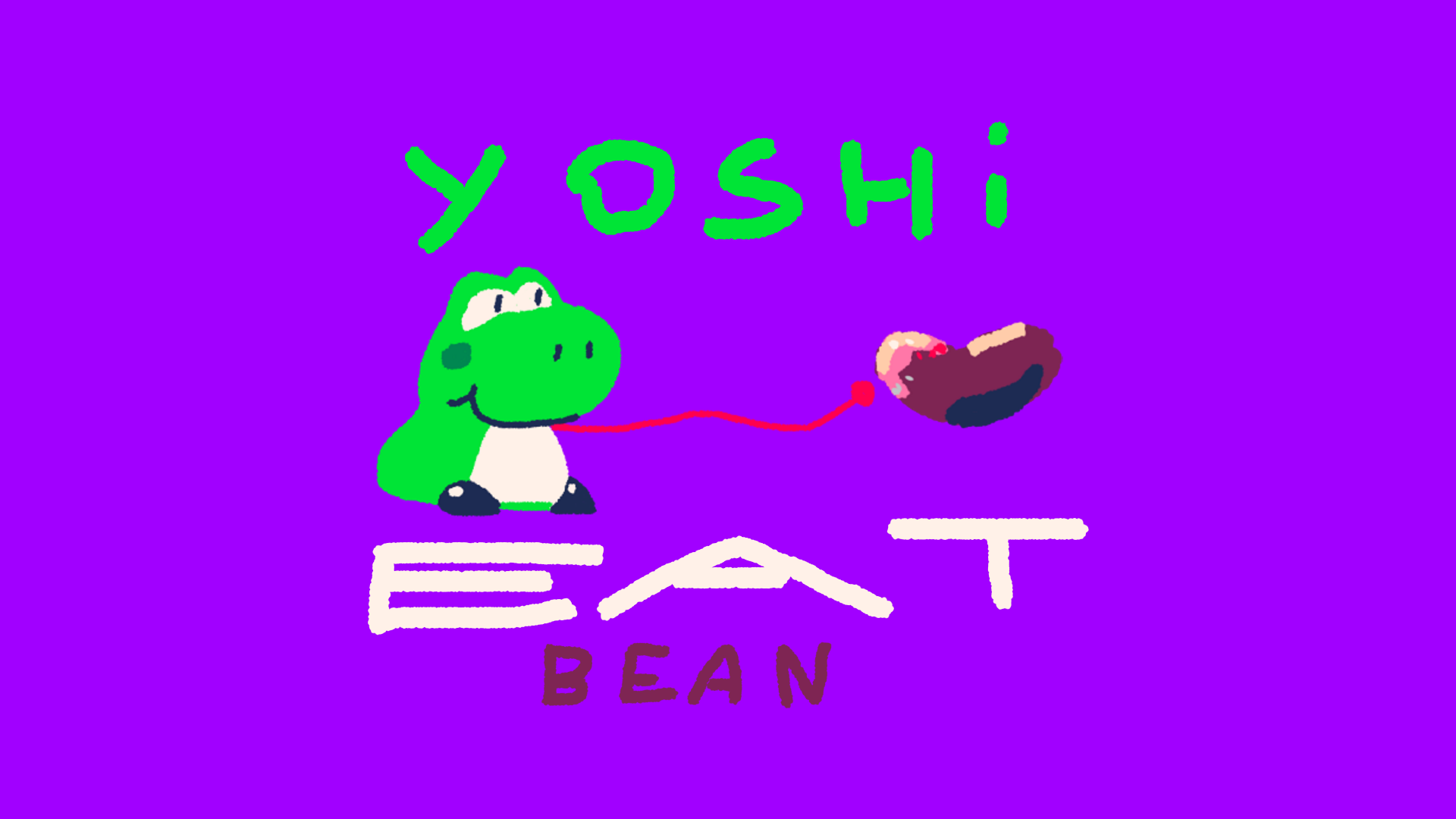 Yoshi eat bean