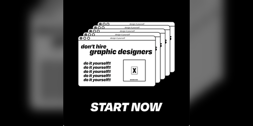 Cover image for don't hire graphic designers, do it yourself!!