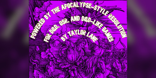 Powered By the Apocalypse – RPPR Actual Play