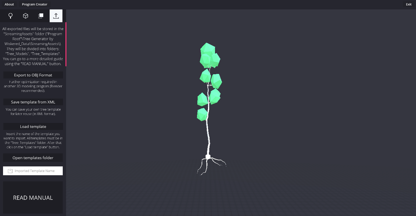 CodePen - Low Poly Tree Generator