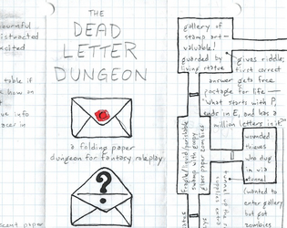 Dead Letter Dungeon   - A folding one-page dungeon 