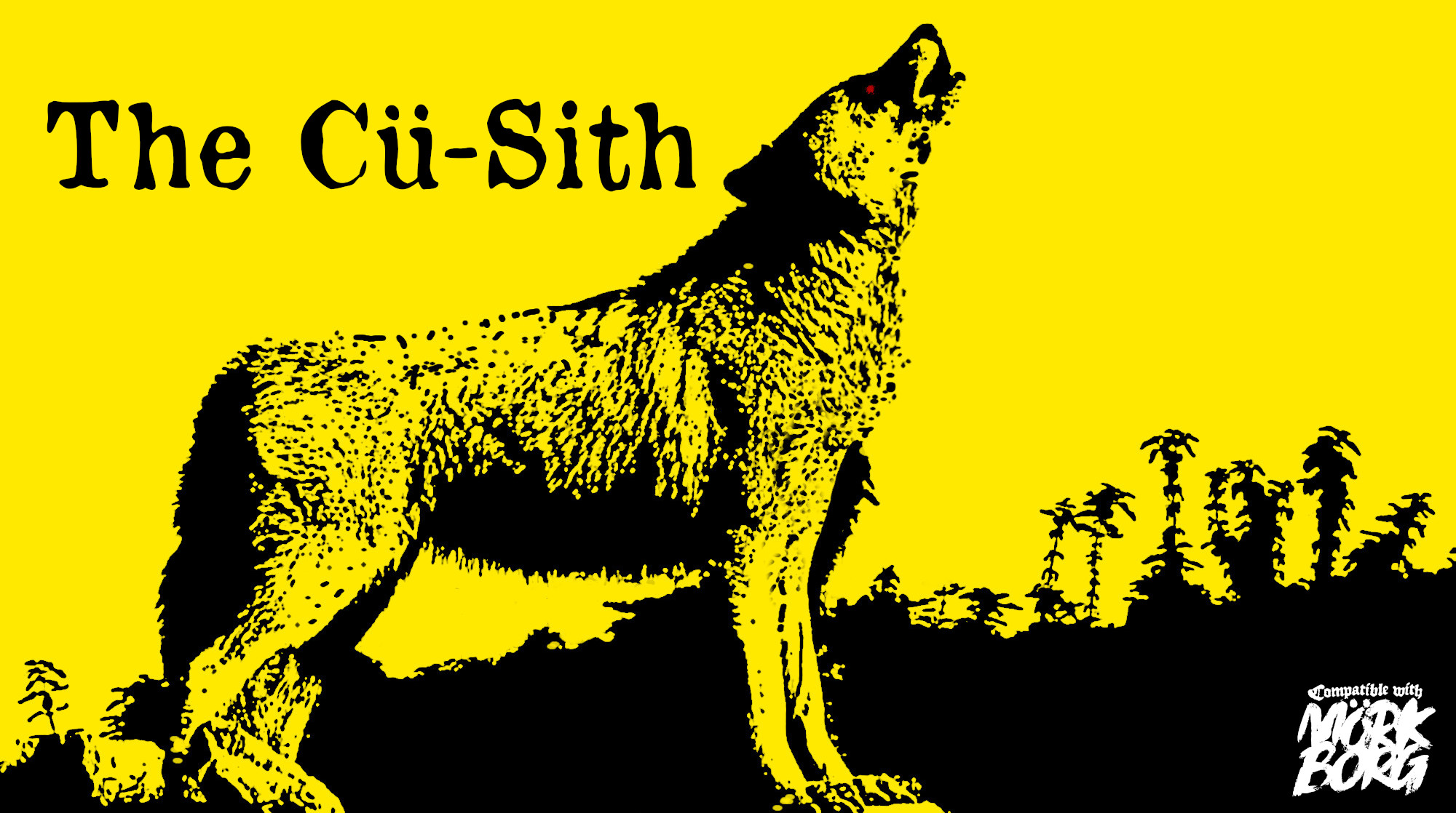 The Cü-Síth - A Monstorous Hound for Mörk Borg