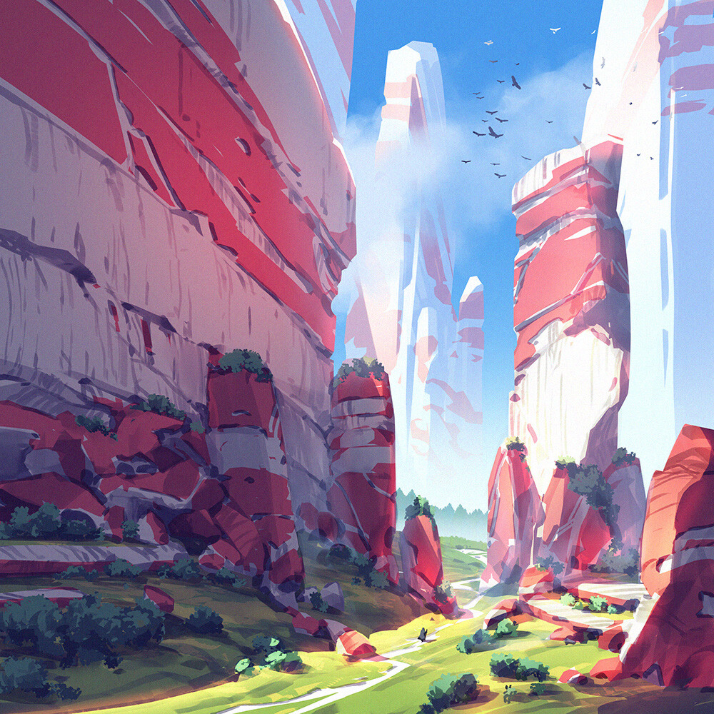 Square Landscapes 3 by Anton Fadeev