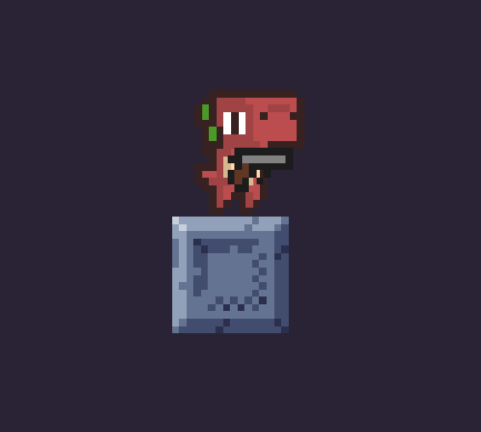 Dino with a Gun