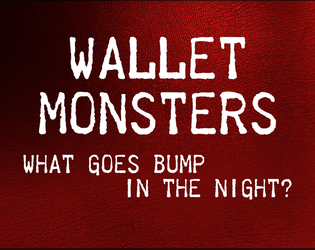 Wallet Monsters   - A business card sized monster generator. 
