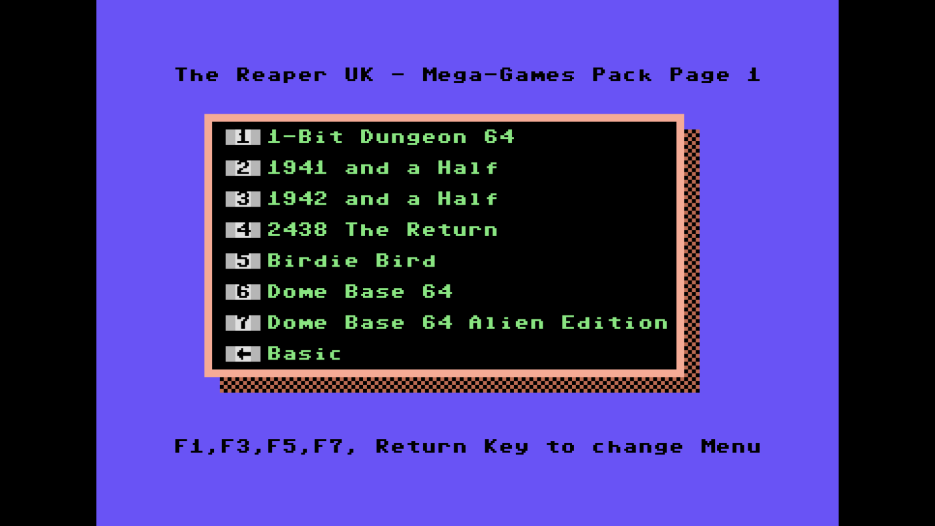 Reapers Mega Cartridge Image C64 - 25 Games