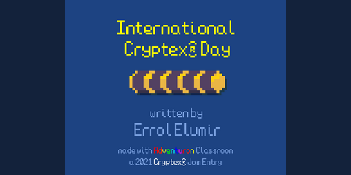 Cover image for #01 International Cryptex Day