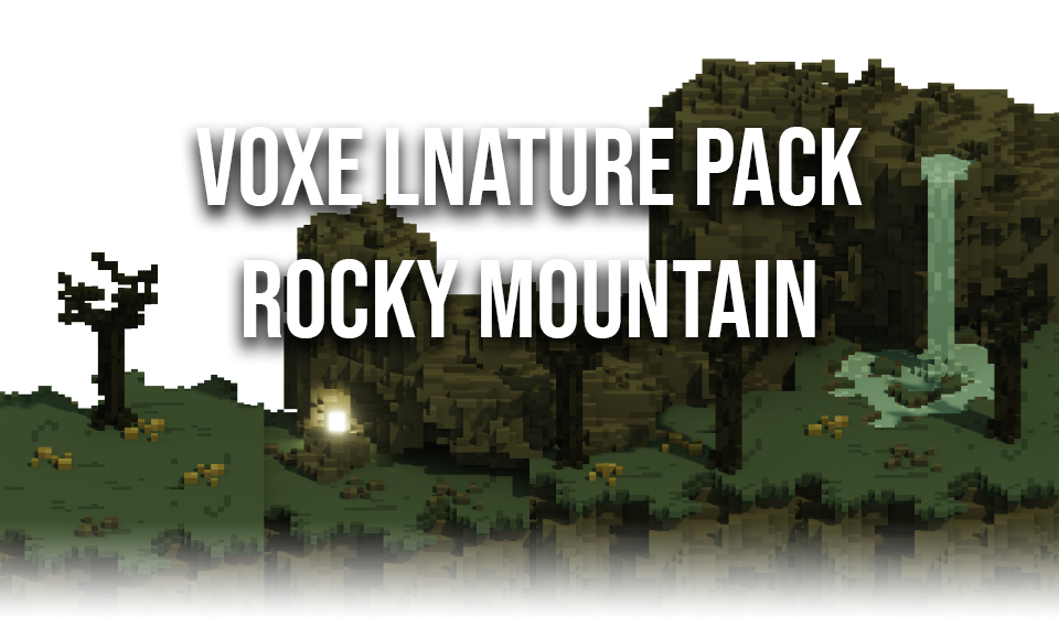 Voxel Nature Pack : Rocky Mountains
