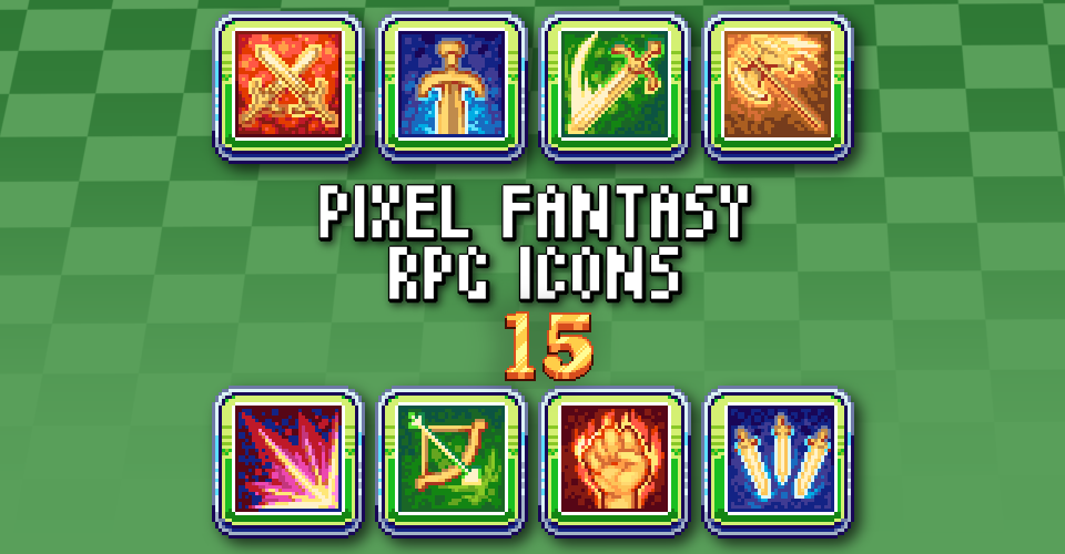 PIXEL FANTASY RPG ICONS - PACK 15