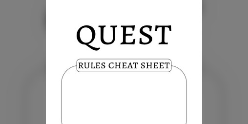 Cover image for Quest RPG Guide Cheat Sheet