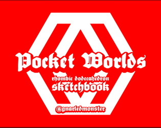 Pocket Worlds Sketchbook   - A sketchbook to create worlds in 12-sided origami dice 