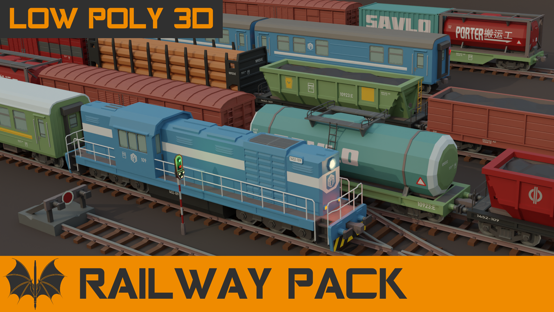 Low Poly Railway Pack