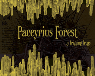 Paceyrius forest   - Ancient cactus forest growing on a business card 