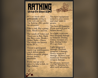 RATKING: British Old School RPG  