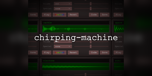 Cover image for chirping-machine