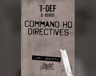 T-DEF Command HQ   - A T-DEF supplement that introduces campaign play 