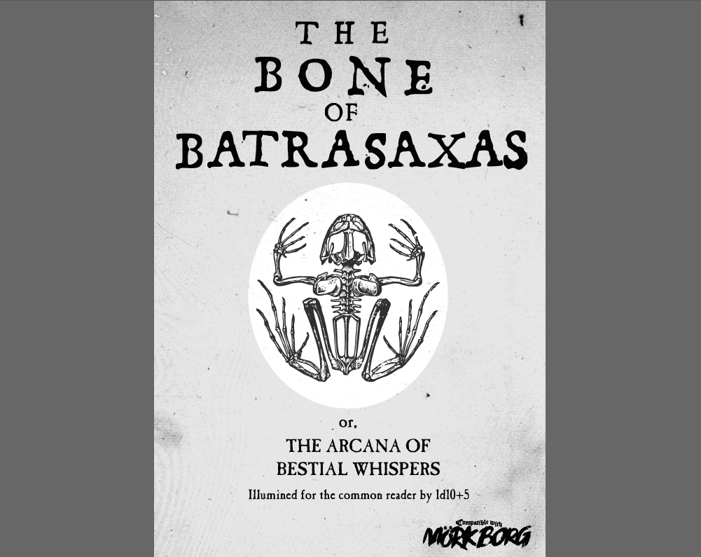 Cover image for The Bone of Batrasaxas