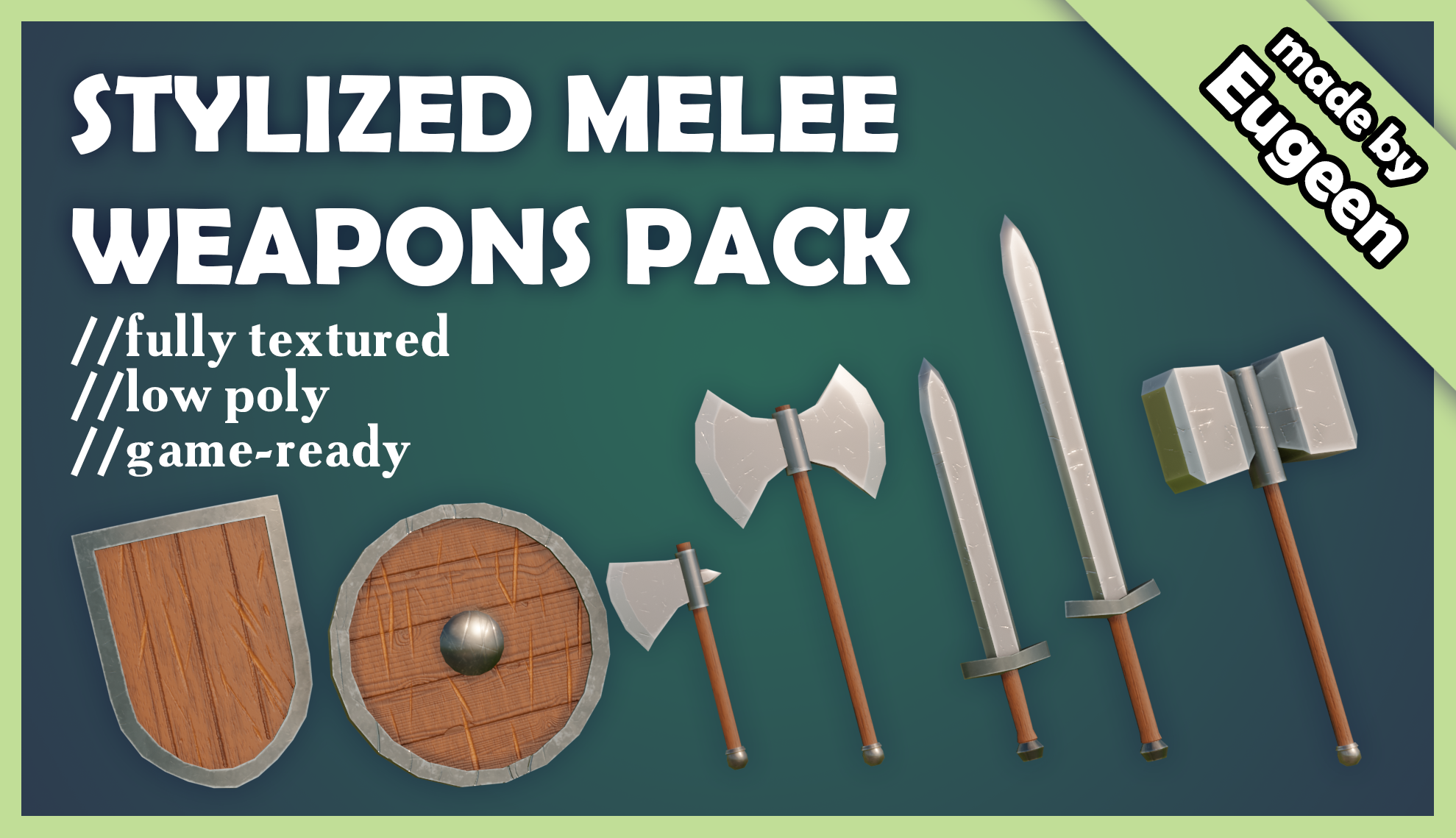 Stylized Melee Weapons Pack v1