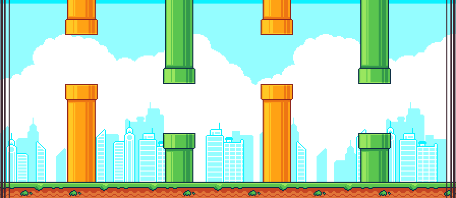 Flappy Bird Assets - Pixel Art