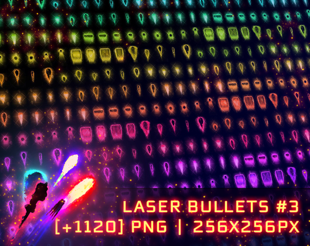 Assets Laser Bullets 3 [+1120] by Wenrexa