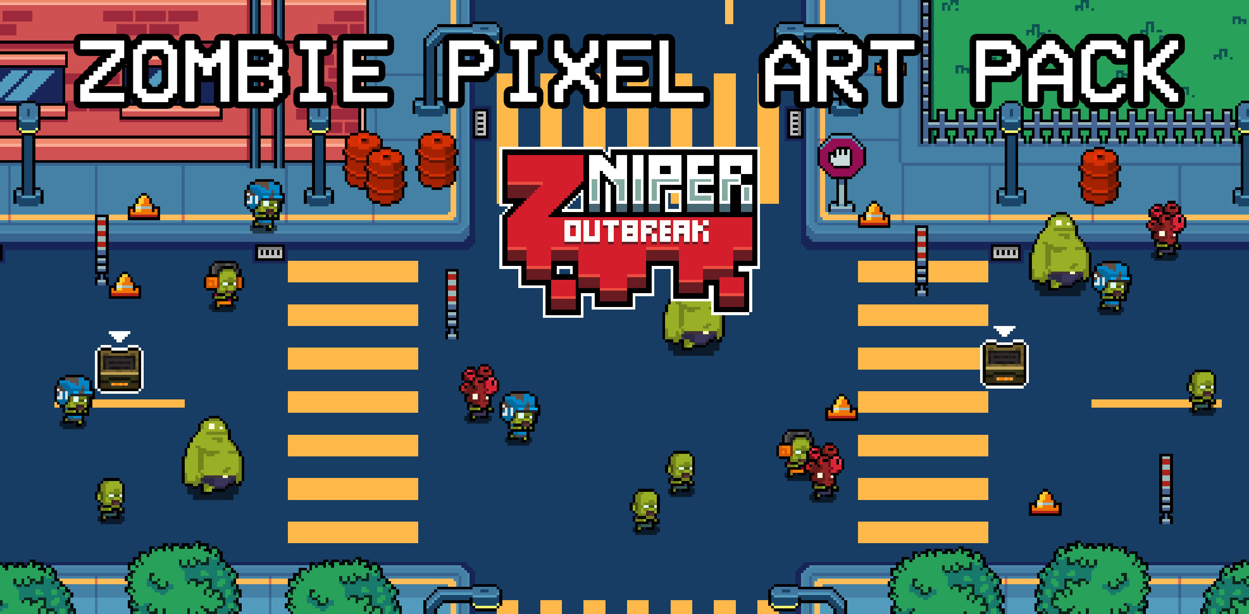 Zombie Pixel Art Assets Pack