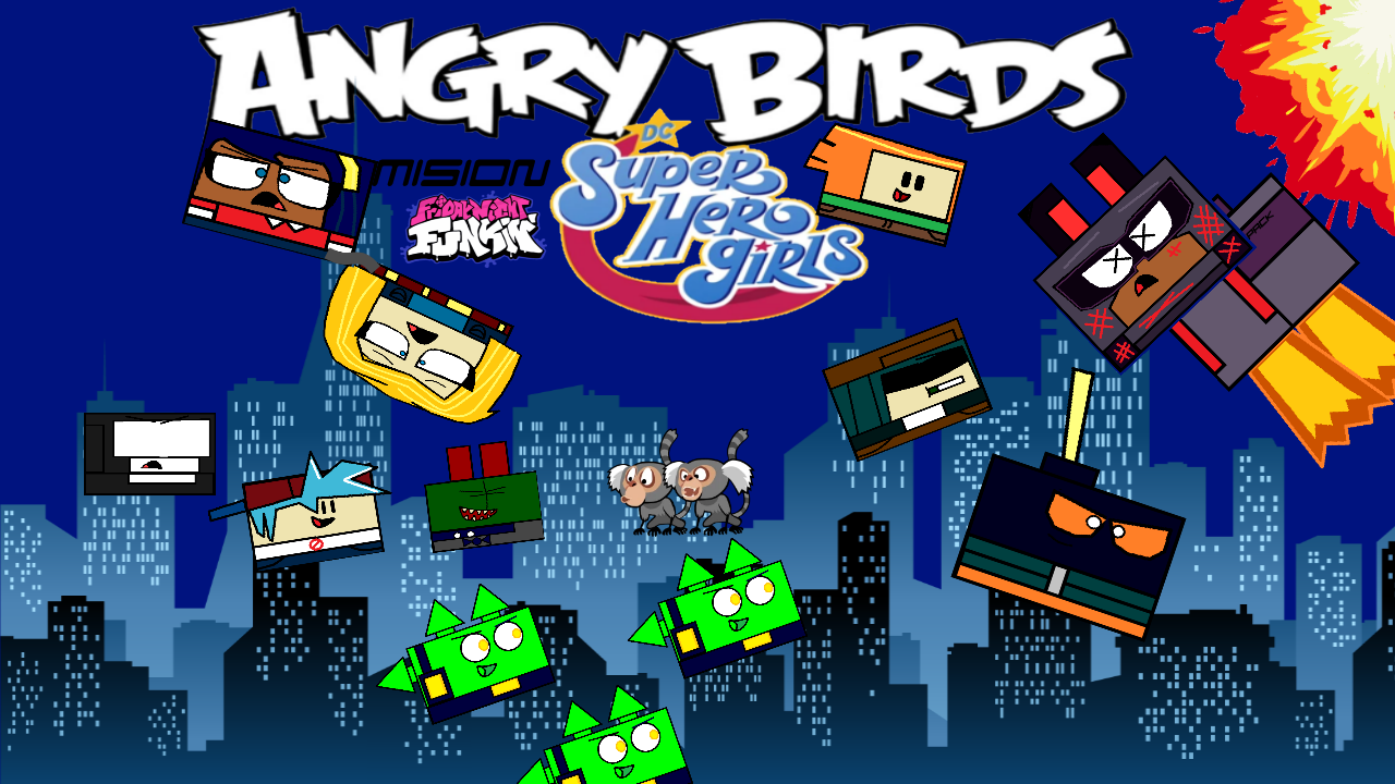 Angry Birds DC Super Hero Girls (Angry Birds Rio Mod)