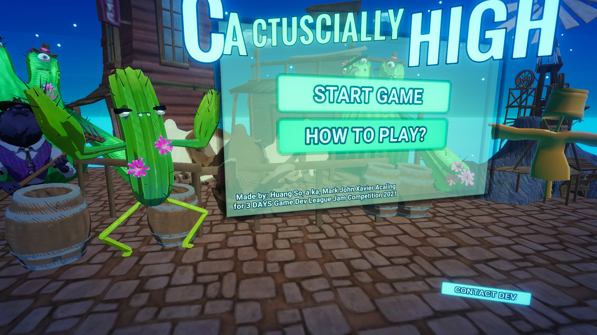Cactusucially High - 3D Web Fantasy Shooter Browser Game - Release Announcements