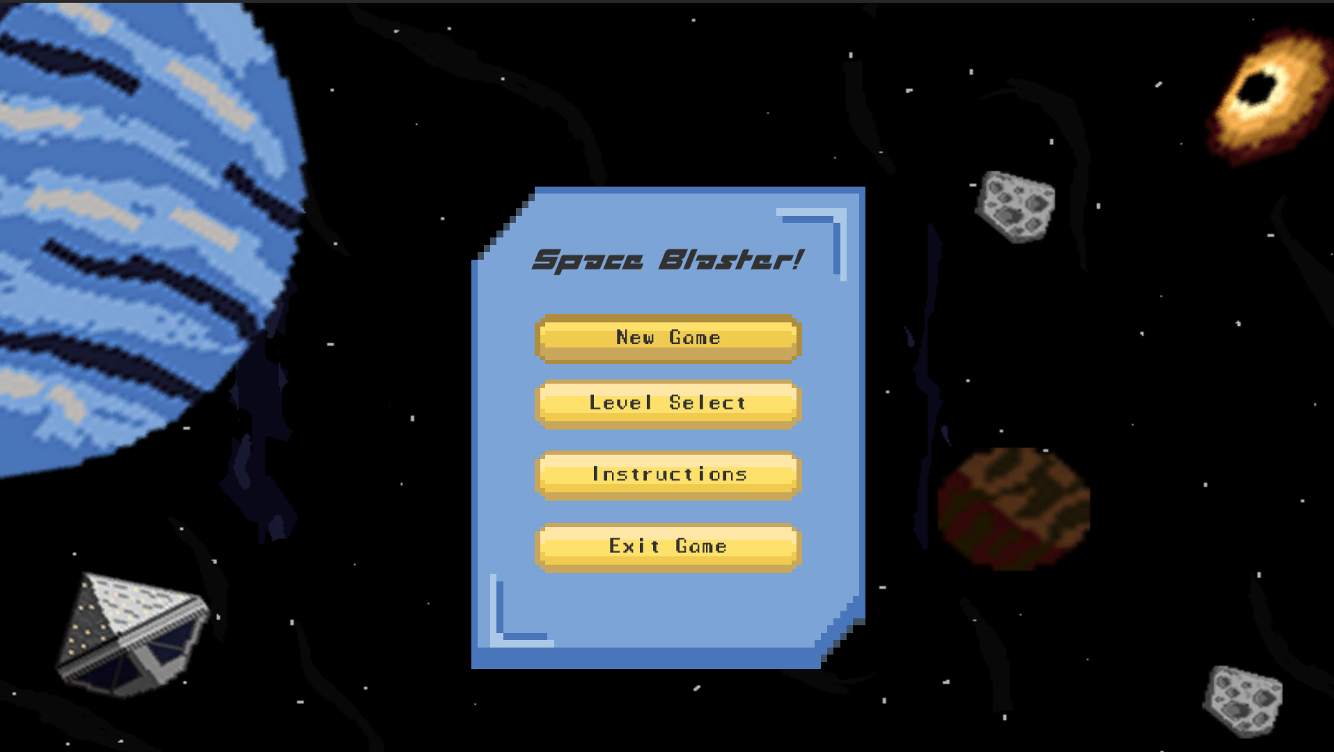 Space blaster-2d shooter game