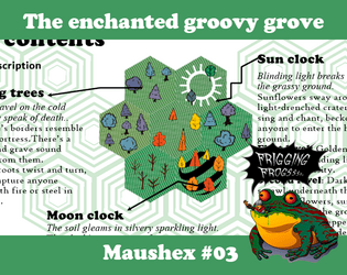 The enchanted groovy grove   - 1 hex, 1 sparkly dungeon and dancing sunflowers 