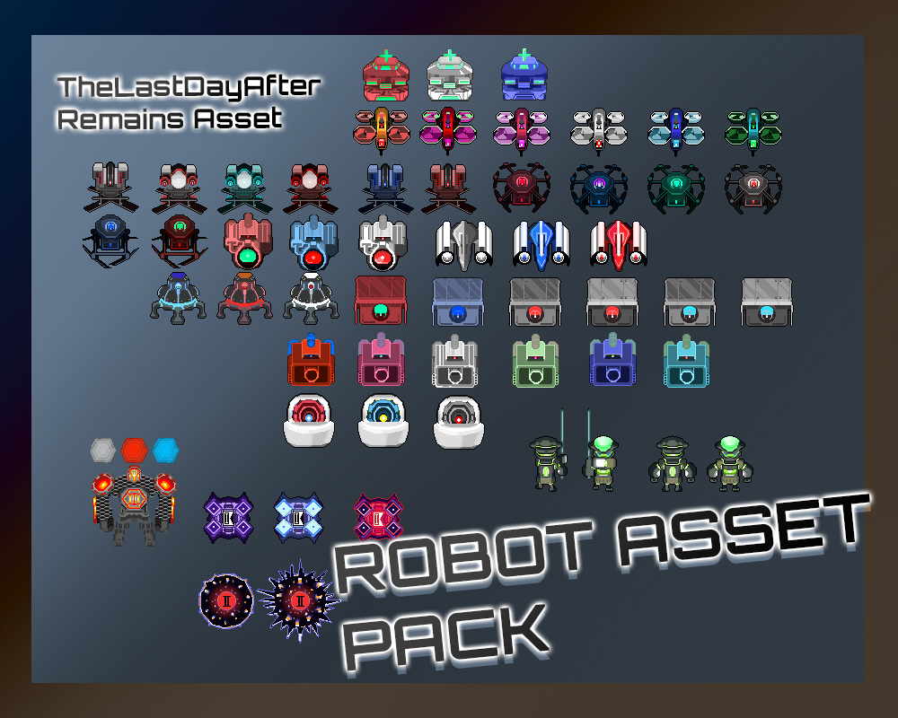 Top-down Future Robots Pack