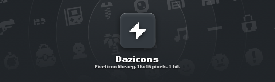 Dazicons — Pixel Icon Library