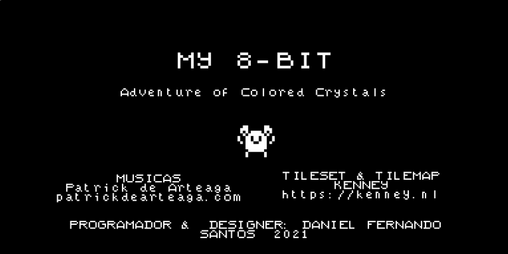 Cover image for MY 8 BIT Adventure of Colored Crystals