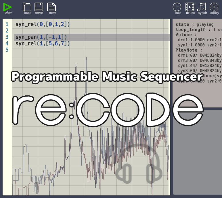 recode Music Sequencer for Livecoding by machiaworx