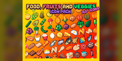 Free Pixel foods by ghostpixxells