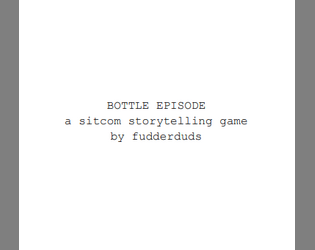 Bottle Episode (Print & Play)  