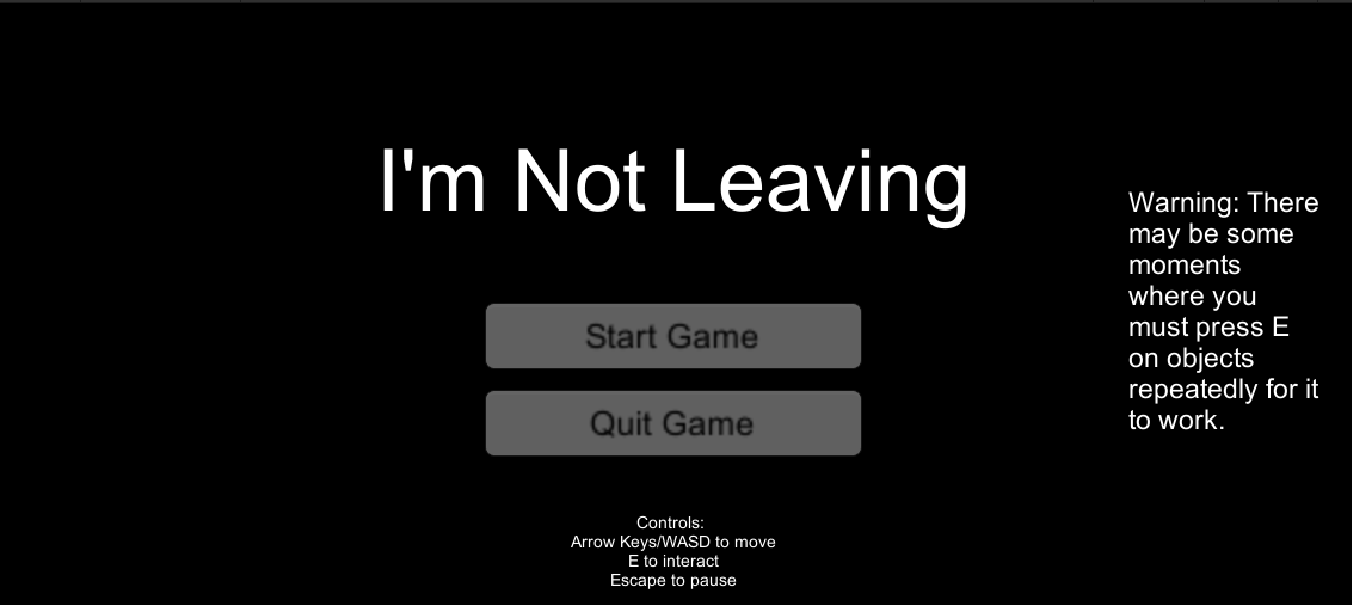 Cover image for I'm Not Leaving