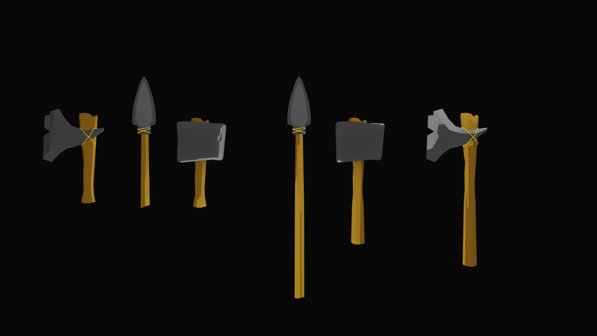 Toon Stone Age Weapons