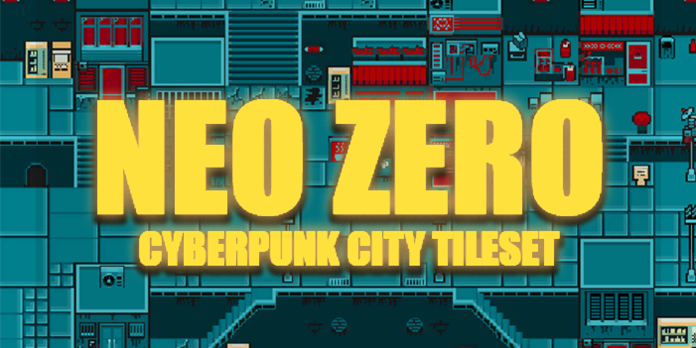 Neo Zero - Cyberpunk City Top-Down Tileset