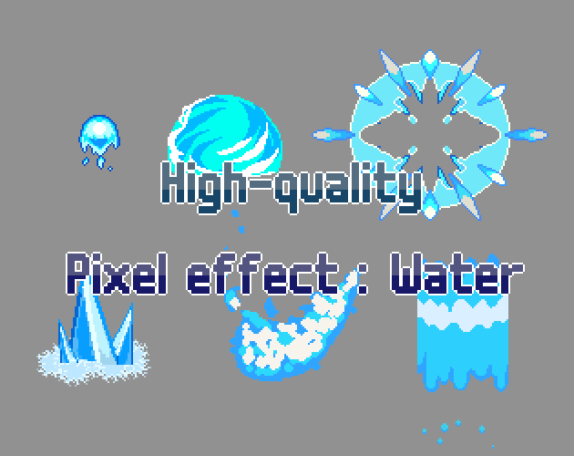 Pixel Art Effect Waterandice By Dreamypixelart