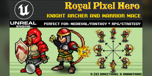 Warrior Archer Fighting Pixel