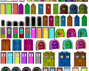 Doors and Portals Pixel Art Asset Pack 
