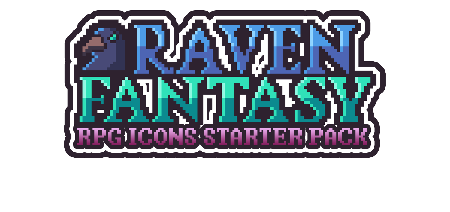 Raven Fantasy - Pixel Art RPG Icons - Starter Pack