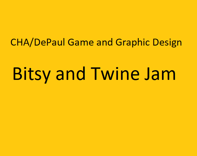 CHA Twine and Bitsy Jam itch.io