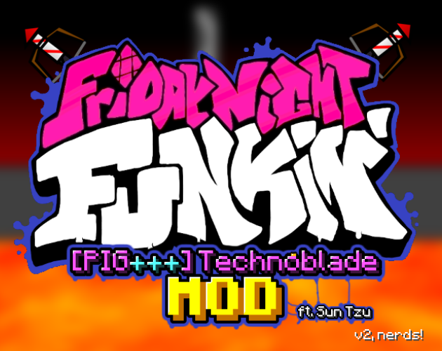 VS. Technoblade v2 (FNF) by Leather128, Ronezkj15