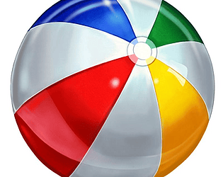 beach ball bounce